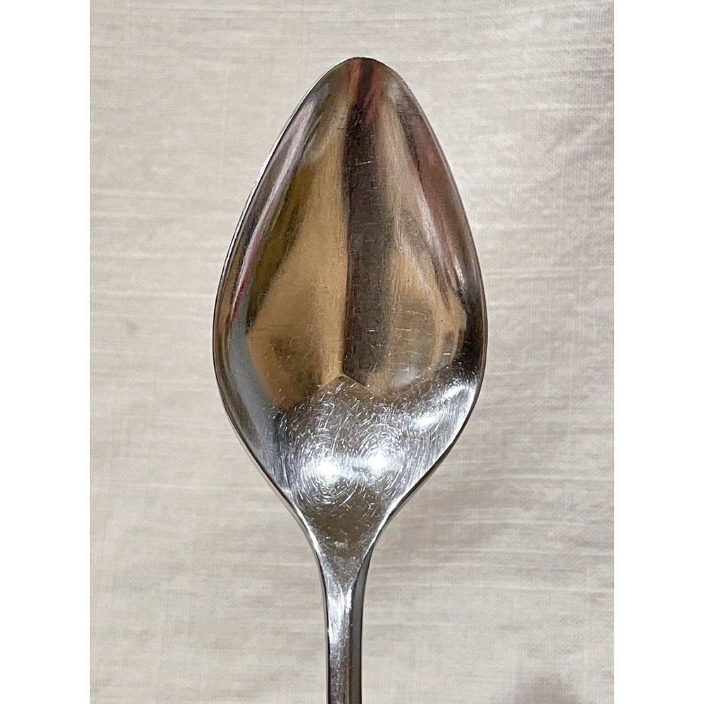 4 pcs Lyon Stainless Cortez Aztec Brutalist Mid Century Flatware Serving Spoons - Picture 8 of 9